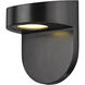 None LED 6.12 inch Powder Coated Black Outdoor Wall Sconce
